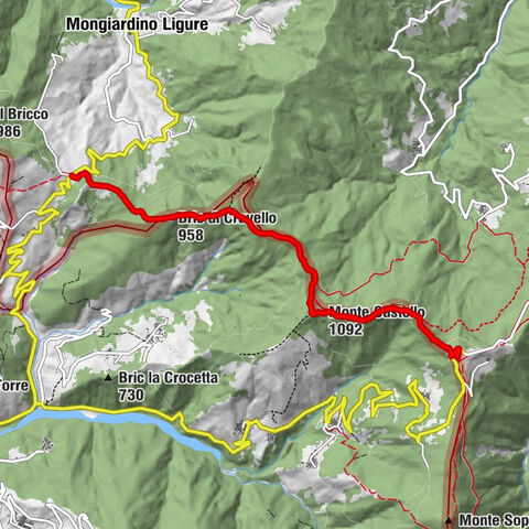 Sentiero 200 - Anello Borbera - Spinti - TAPPA 9/11 (Costa Salata Mongiardino - San Fermo) in mountain bike