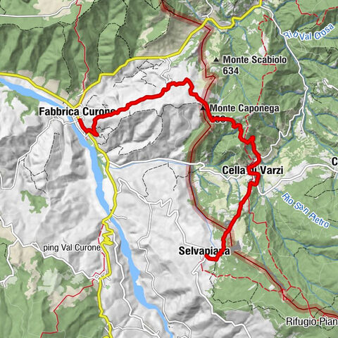 Sentiero 104 : Fabbrica Curone - Selvapiana in camminata