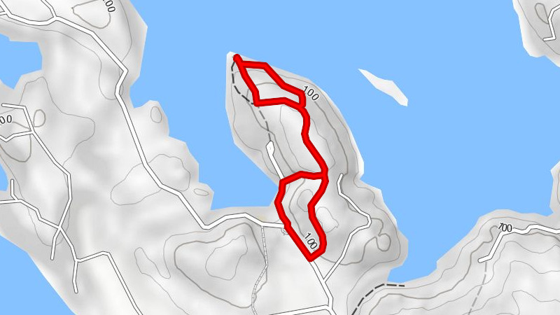 Vähäniemi recreational area's outdoor route