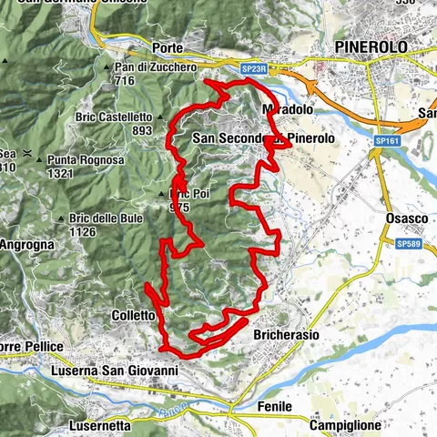 SAN SECONDO Upslowtour - Loop 14 Memory and partisan routes