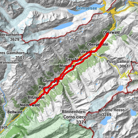 Goms Villages Bike Route
