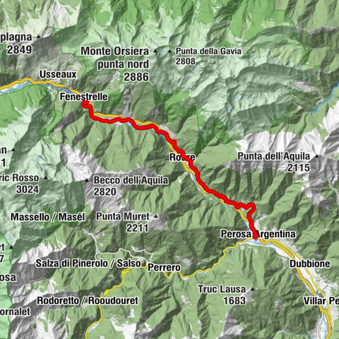 Le Strade dei Forti - stage 6 from Perosa Argentina to Fenestrelle