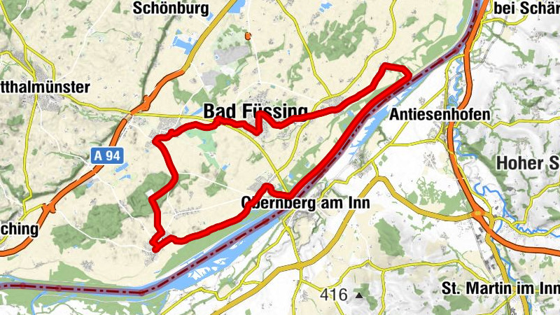 Church Bike Route Bad Füssing
