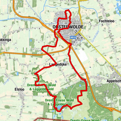 Oosterwolde – Drents-Friese Wold | Bonifatius Kloosterpad: Rundwanderweg 9