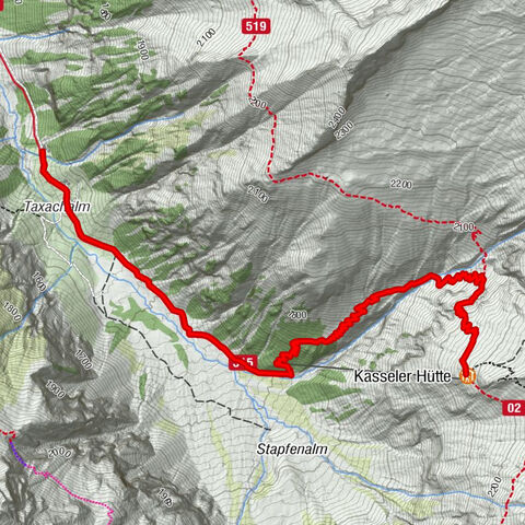 Grüne Wand Hütte-Kasseler Hütte