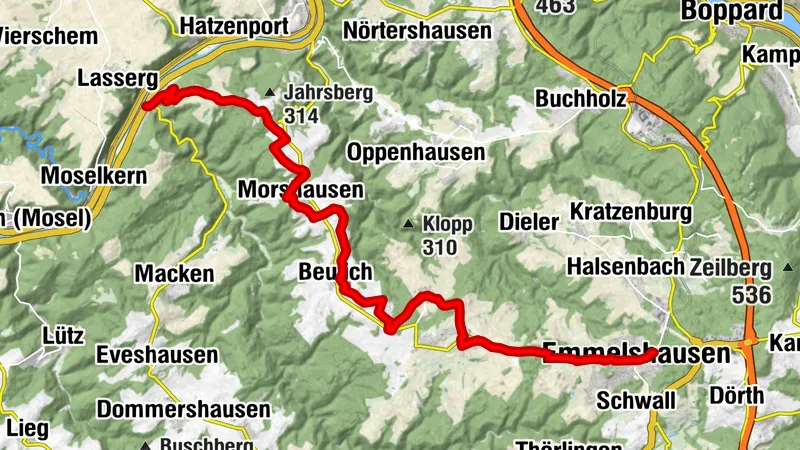 Schinderhannes-Untermosel Cycle Path