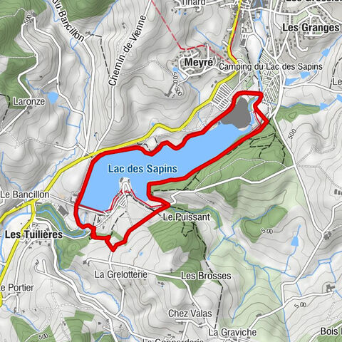 Around the Lac des Sapins - Beaujolais Vert - Cublize