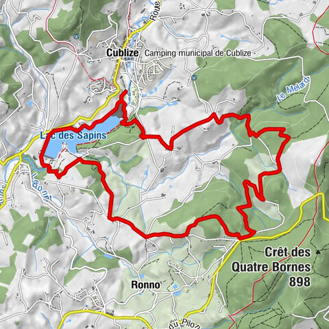 Trail around Lac des Sapins - Beaujolais Vert - Cublize