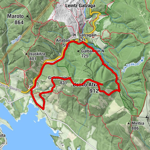Usakoatxa, Rundweg von Landa (Álava)