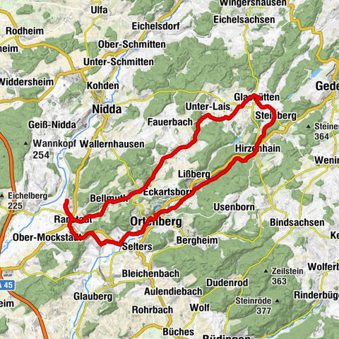 Glashütten- Ranstadt und zurück