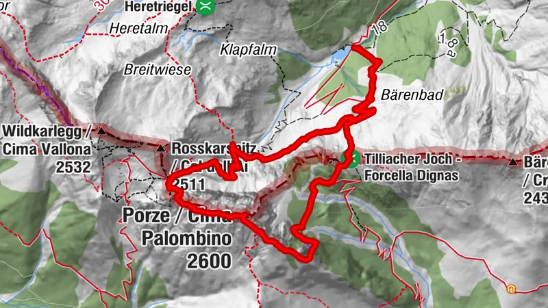 Porze über Klettersteig