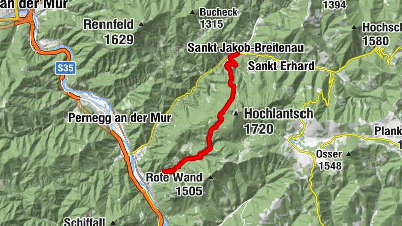 Bärenschützklamm nach Breitenau, Mixnitz