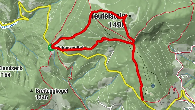 Winter- und Schneeschuhwanderung Teufelstein, Fischbach