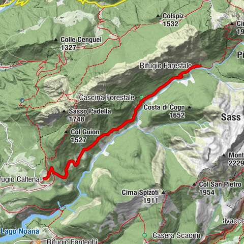 Dal RIF. Caltena a baita Cogolate e ritorno