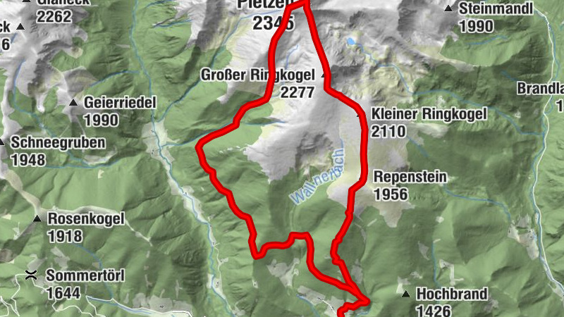 Ringkogel - Pletzen - Ochsenalm Rundweg