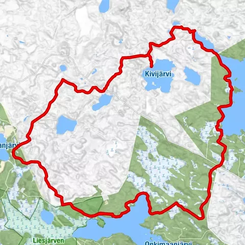 Kivijärvi circular route 27 km (Hämeen Ilvesreitti)