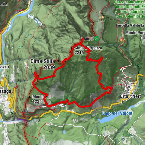 Libri di San Daniele and Monte Borgà loop
