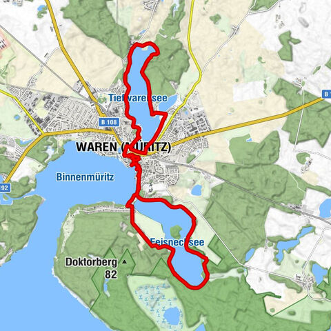 Waren (Müritz) - Kahler Berg - St. Marien