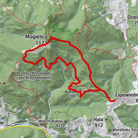 Słopnice - Przehyba - Mogielica - Chyszówki