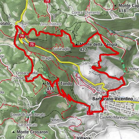 Roma - Monte della Cengia - Monte Tondo - Barbarano Vicentino