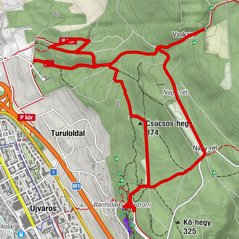 Walter Étterem - Csúcsos-hegy - Vértes László-barlang - Tatabánya