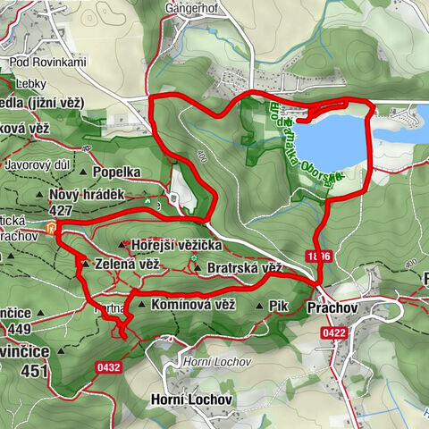 Prachov - Nalezenec - Termitiště (jižní věž) - Zámostí