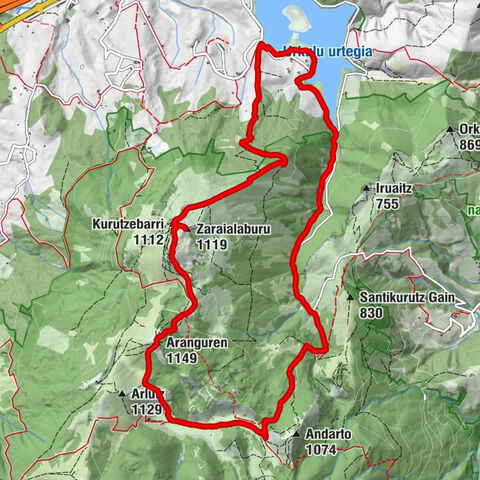 Areantza - Elorretako haitza - Aranguren - Aretxabaleta