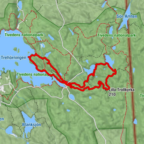 Tived distrikt - Stenkälleklack - Oxaberget - Lilla Trollkyrka