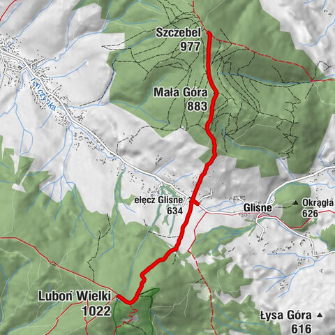 Michalaki - Luboń Wielki - Mała Góra - Szczebel