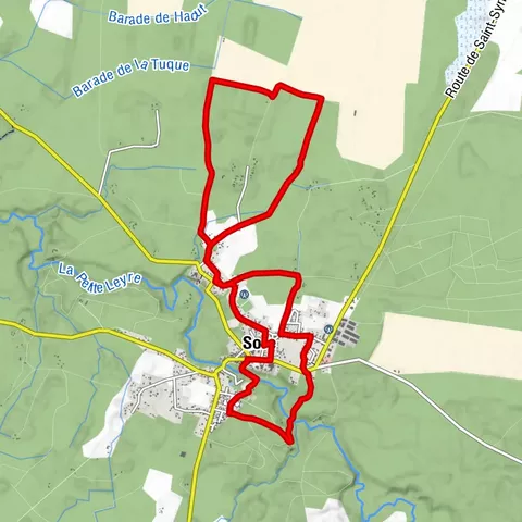 Sore en VTT, histoire d'un village médiéval au bord de la petite Leyre