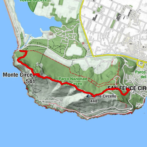 Monte Circeo from Torre Paola to San Felice Circeo