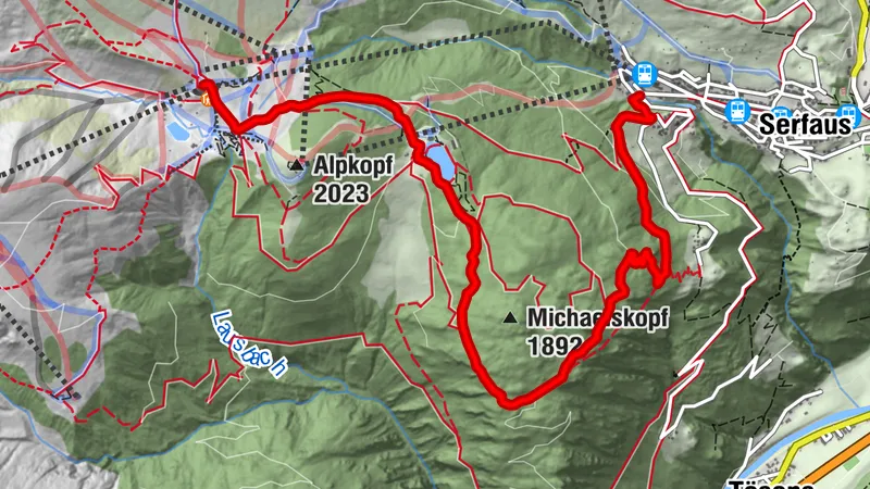 Komperdell über Bödenkreuzweg