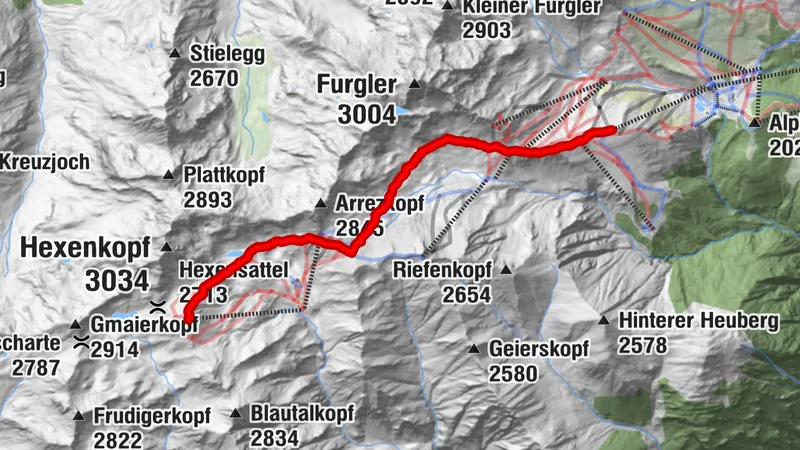 Masnerkopf (2.828 m) vom Lazid