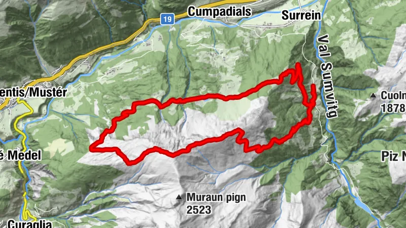 Lag da Laus: Large round hike