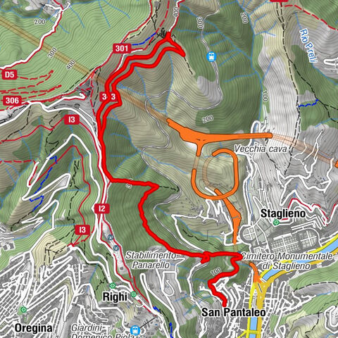 Salita San Pantaleo-Parco Peralto-via delle Baracche-ritorno sentiero in costa
