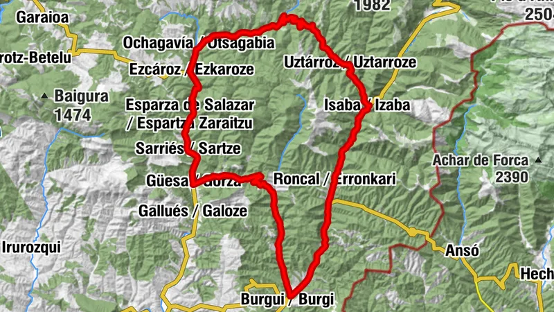 Otsagabia. Roncal y Salazar