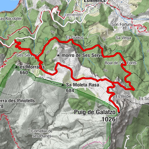 Estellencs - Pas des Cossis - Puig de Galatzó - Esquerda del camí