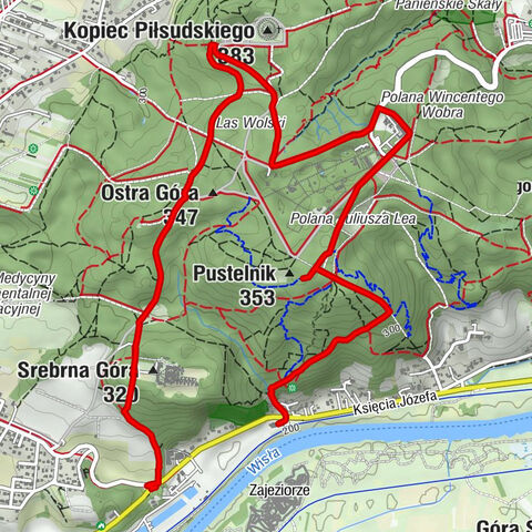 Zwierzyniec - Srebrna Góra - Pustelnik