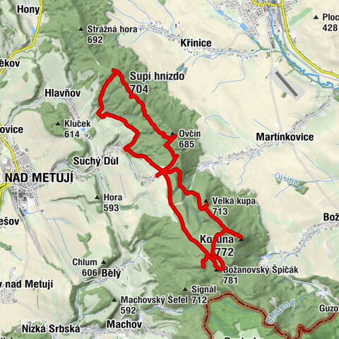 U tří krásných smrků - Supí hnízdo - Božanovský Špičák - Martínkovice