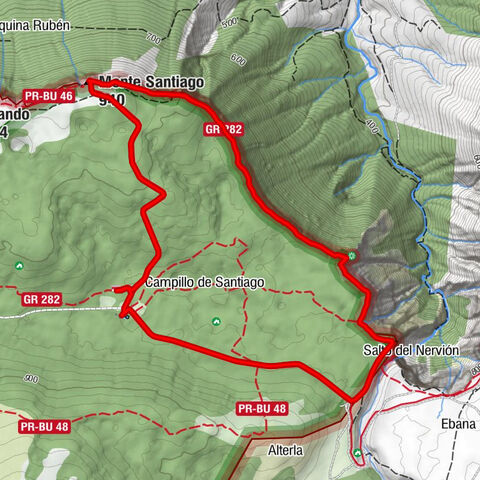 Delika - Monte Santiago - Salto del Nervión - Fuente de Santiago