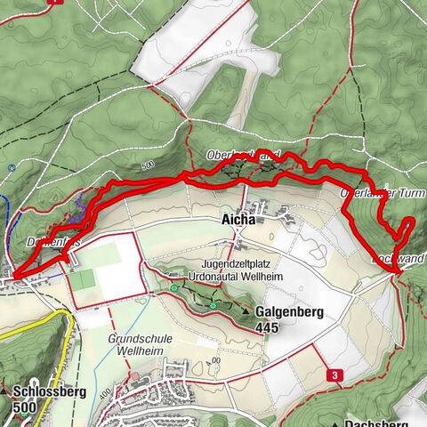 Konsteiner Wand - Gasthaus Zur Luft - Kletterheim Aicha - Wellheim