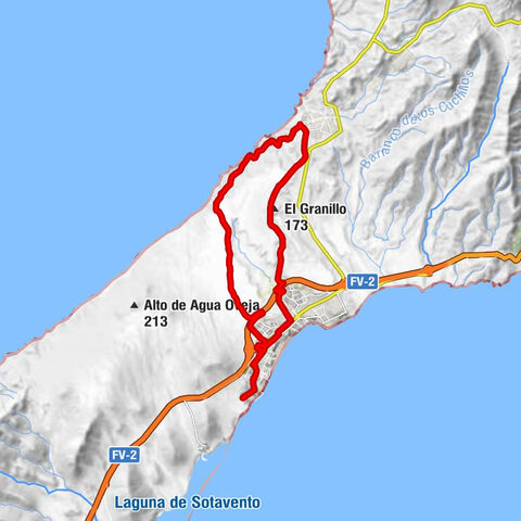 Pájara - Costa Calma - El Granillo - Cañada del Rio