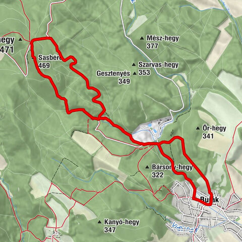 Buják - Egidus-forrás - Sasbérc