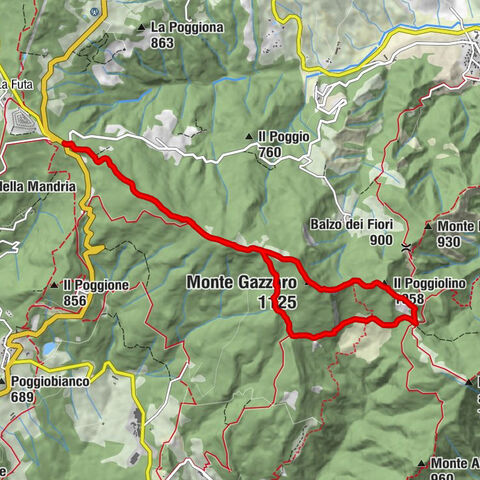 Scarperia e San Piero - Monte Gazzaro - Il Poggiolino - Paracchia