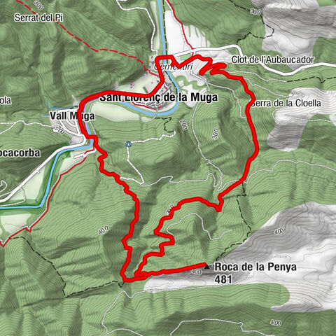 Sant Llorenç de la Muga - Roca de la Penya - Vall Muga