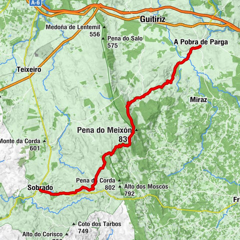 Ermida de San Roque - Pena Furada - Pena do Rego da Egua - Sobrado
