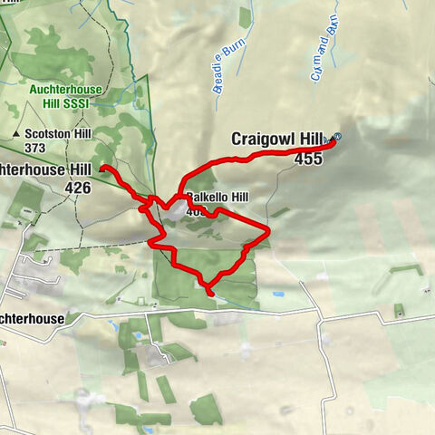 Angus - Auchterhouse Hill - Balkello Hill - Craigowl Hill