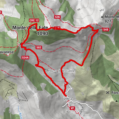 Vetica - Fontana della Savia - Monte delle Fate