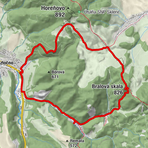 Remata - Bralová skala - Ráztočno