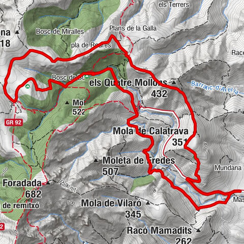 la Ràpita - Mola de Calatrava - els Quatre Mollons - Piqueta de la Proví